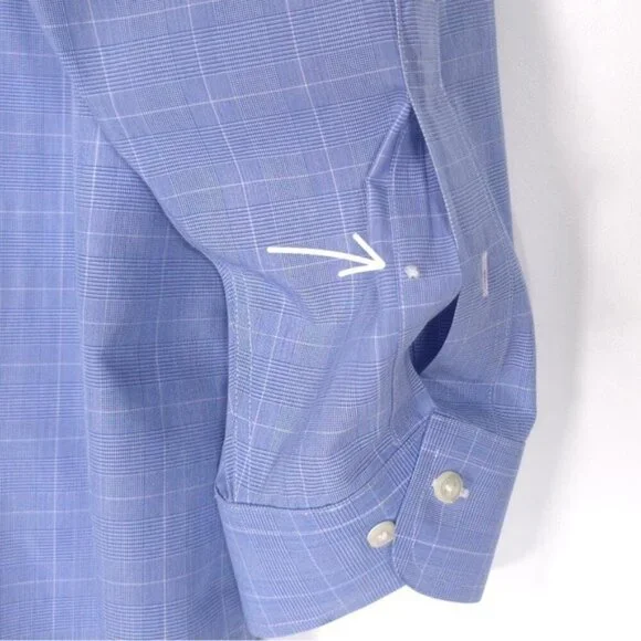 Brooks Brothers Men’s REGENT NON-IRON Cotton LS Plaid Shirt 17 1/2 - 4/5 - Picture 9 of 10